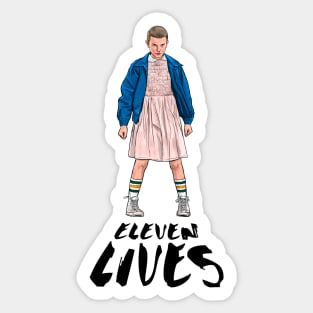 Eleven Lives Sticker